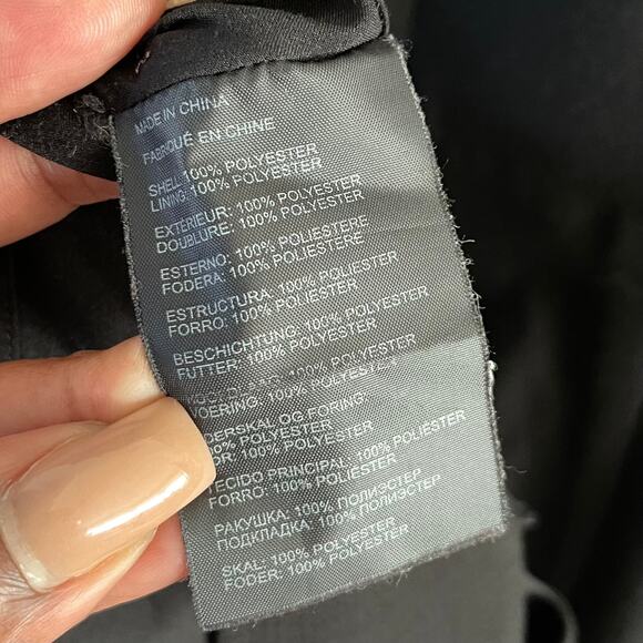 Club Monaco Milancey Scallop Trim Sheath Dress Womens 00 Black Workwear Cocktail - Picture 5 of 10